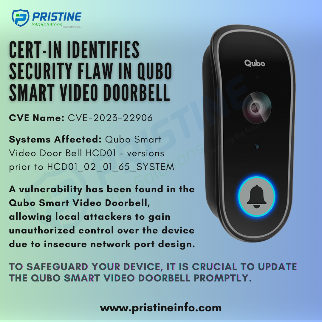 qubo smart video doorbell